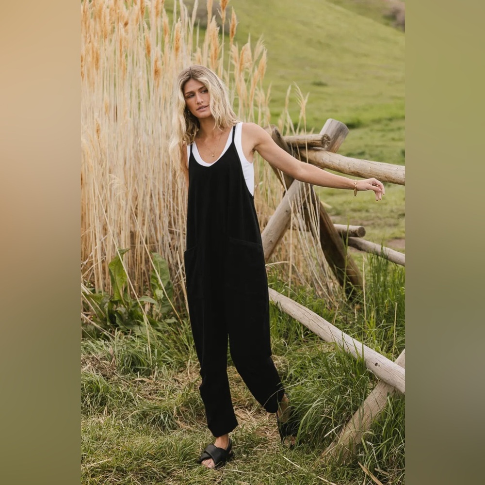 Bohme Don’t Stop Onesie in Black. Large